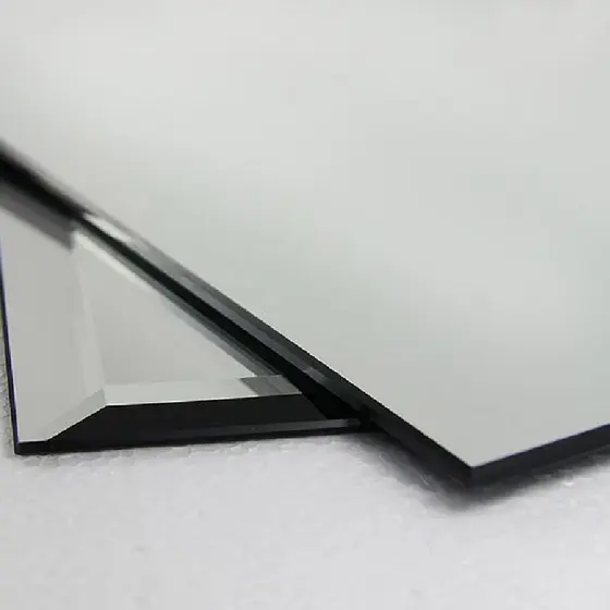 Bespoke mirror glass with polished edges for a customer in Surrey
